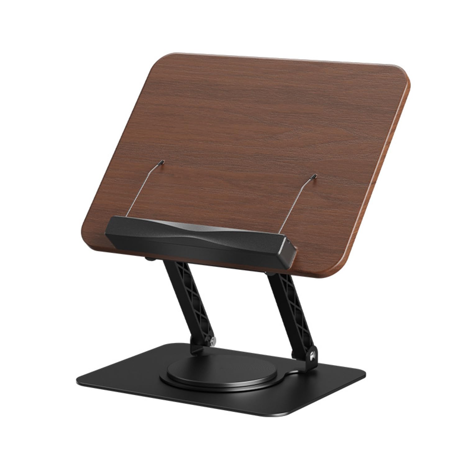 Multifunctional Reading Stand | Adjustable Book Holder with 360° Rotating Bases | Foldable Designs, and Elastic Clips, Multifunctional Display Recipe Stand, Music Scores, and Book Lovers-image-22