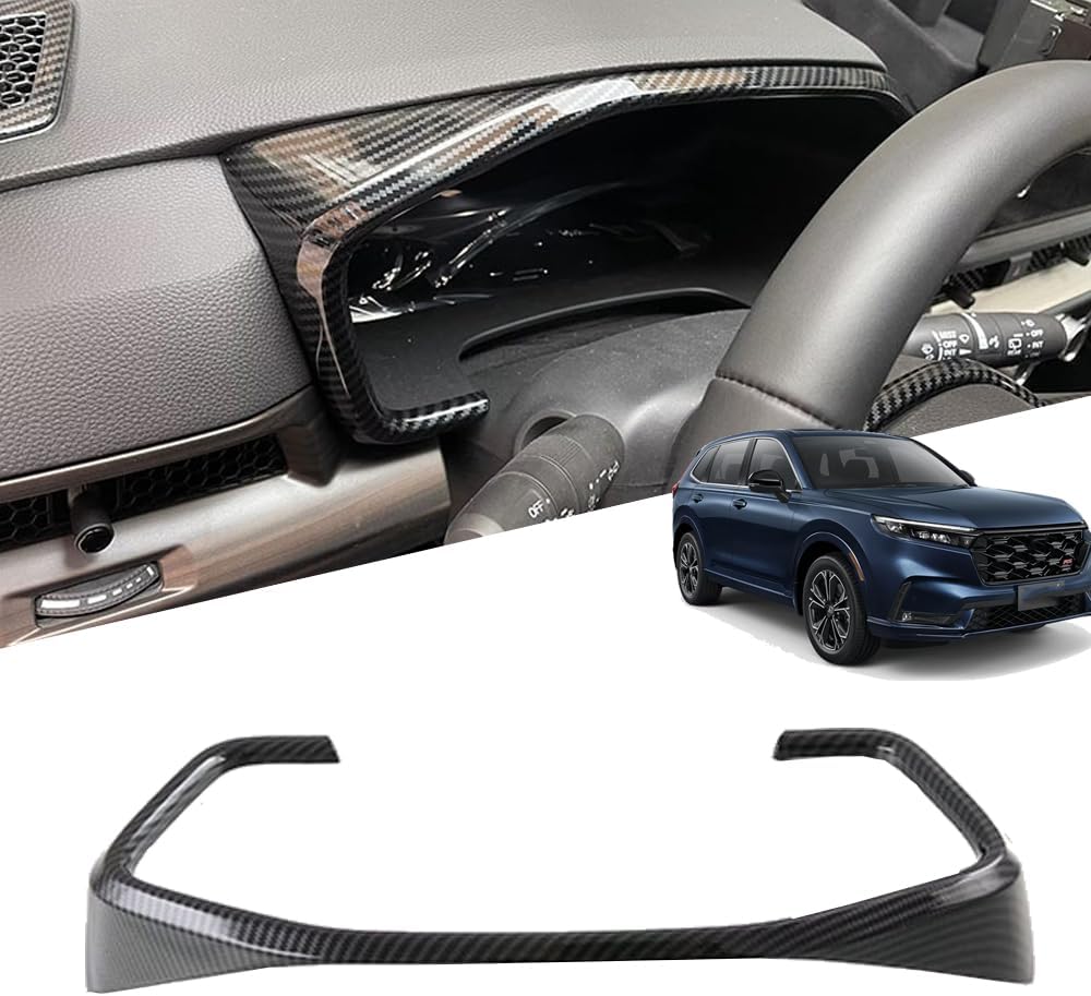 Dashboard Trim Panel for CRV 2023 2024 2025 2026 Glossy Black Interior Dashboard Frame Decoration Sticker, AC Vent Bezel CRV Accessories