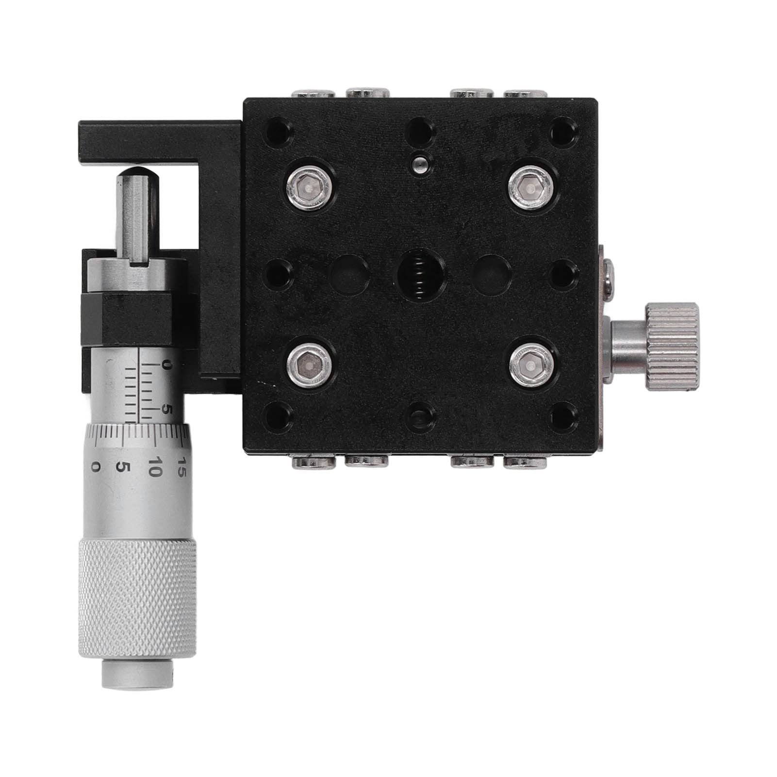 Etap liniowy Osie X Mikrometr 40x40 mm Ręczny przewijanie Platforma Przewijanie Kabel przesuwny Szybkie i praktyczne zarządzanie liniowe Nadaje się do akcesoriów Instrument optyczny i nie tylko