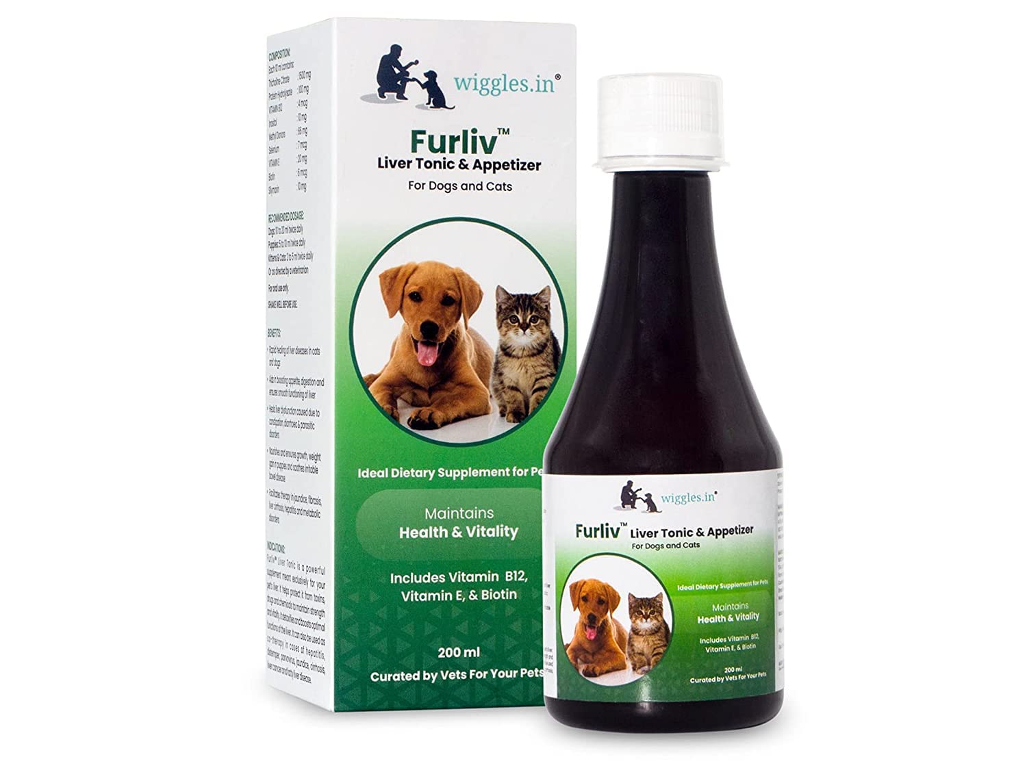 Wi Furliv Liver Tonic & Appetizer for Dogs and Cats 200ML(Pack of 2) (B09JM26ZKN) Amazon Price History, Amazon Price Tracker