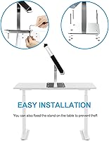 Vista 7 de woleyi Anti-Theft Desktop Tablet Kiosk Stand Holder, Heavy Duty Countertop Tablet POS Display Mount with Security Lock and Key, Compatible with iPad