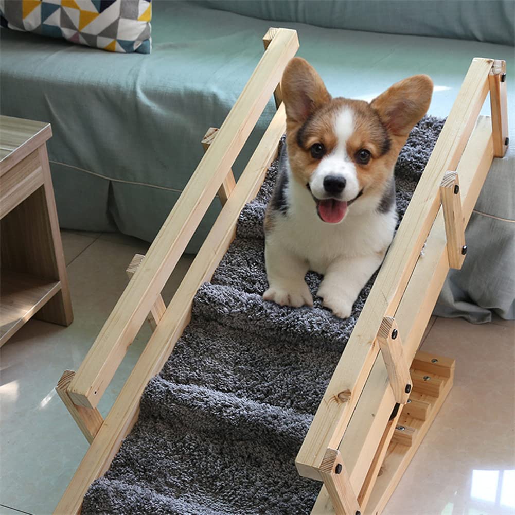 Amazon.co.jp: 調節可能な犬用スロープ 安全手すり付き すべての犬と猫