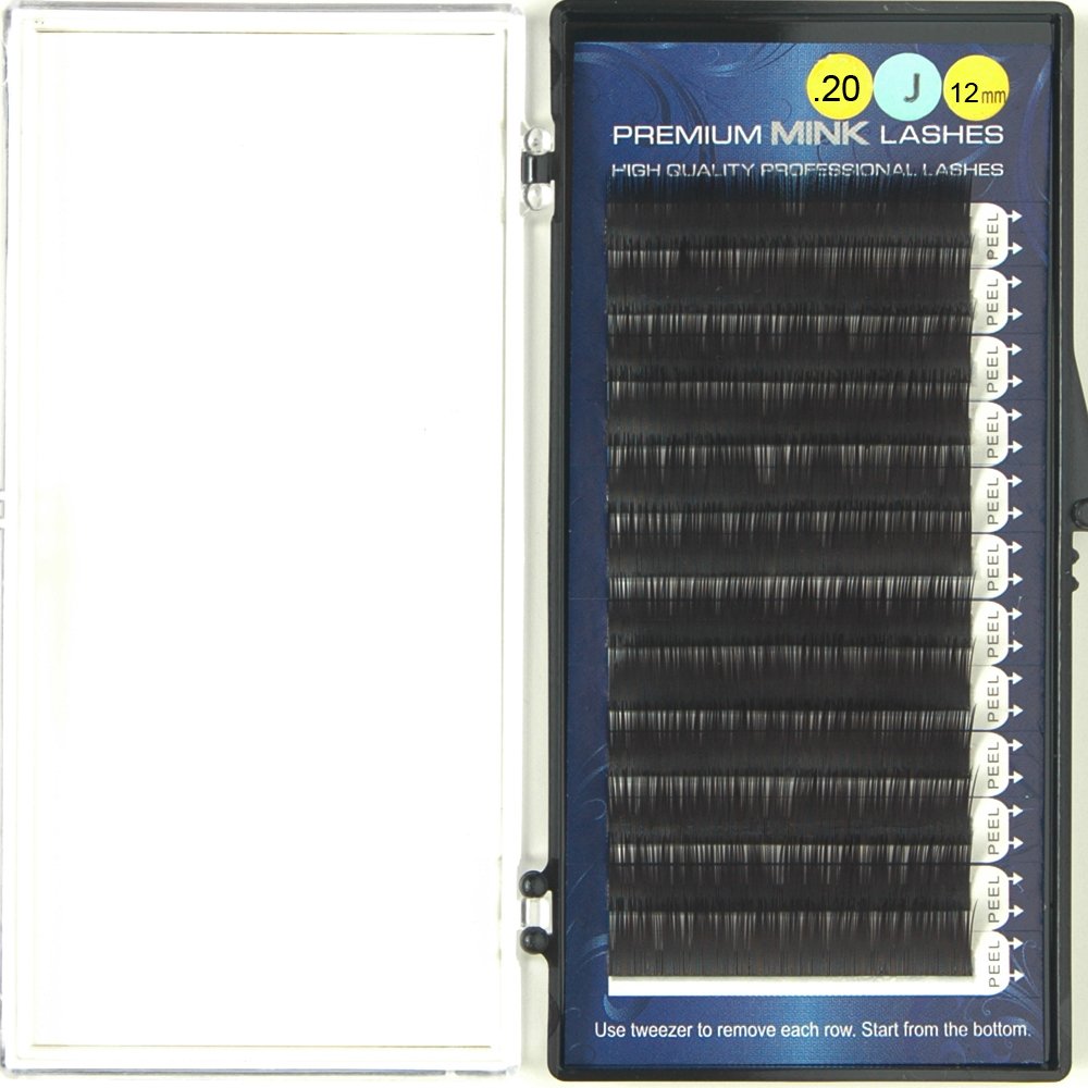 Premium Mink Lashes J-Curl (0.20mm x 12mm)