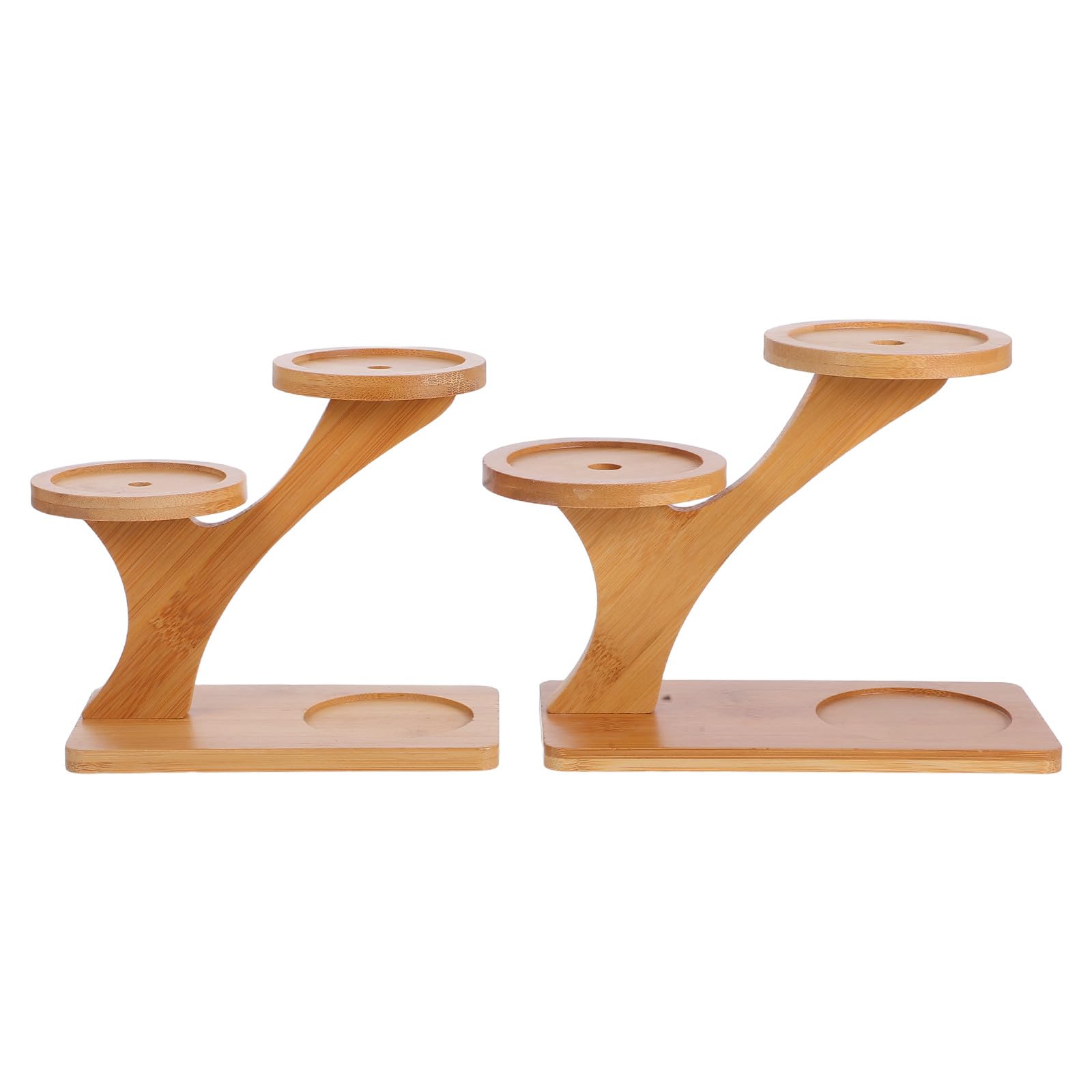 Support plante bambou intérieur : petit porte-pot angle multi-niveaux Housoutil