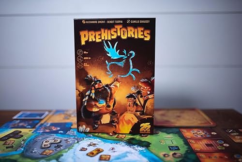 Miniatura 7 de Prehistories, un juego de mesa familiar para 2 a 5 jugadores, ve a aventuras y pinta tu cueva - 25th Century Games