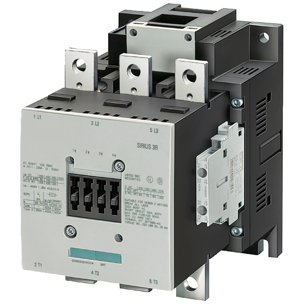 HKYPCOKVK Contactor 36 V UC AC3 132 kW 400 AC/DC Operation Auxiliary contacts 2 NO + NC 3-pole