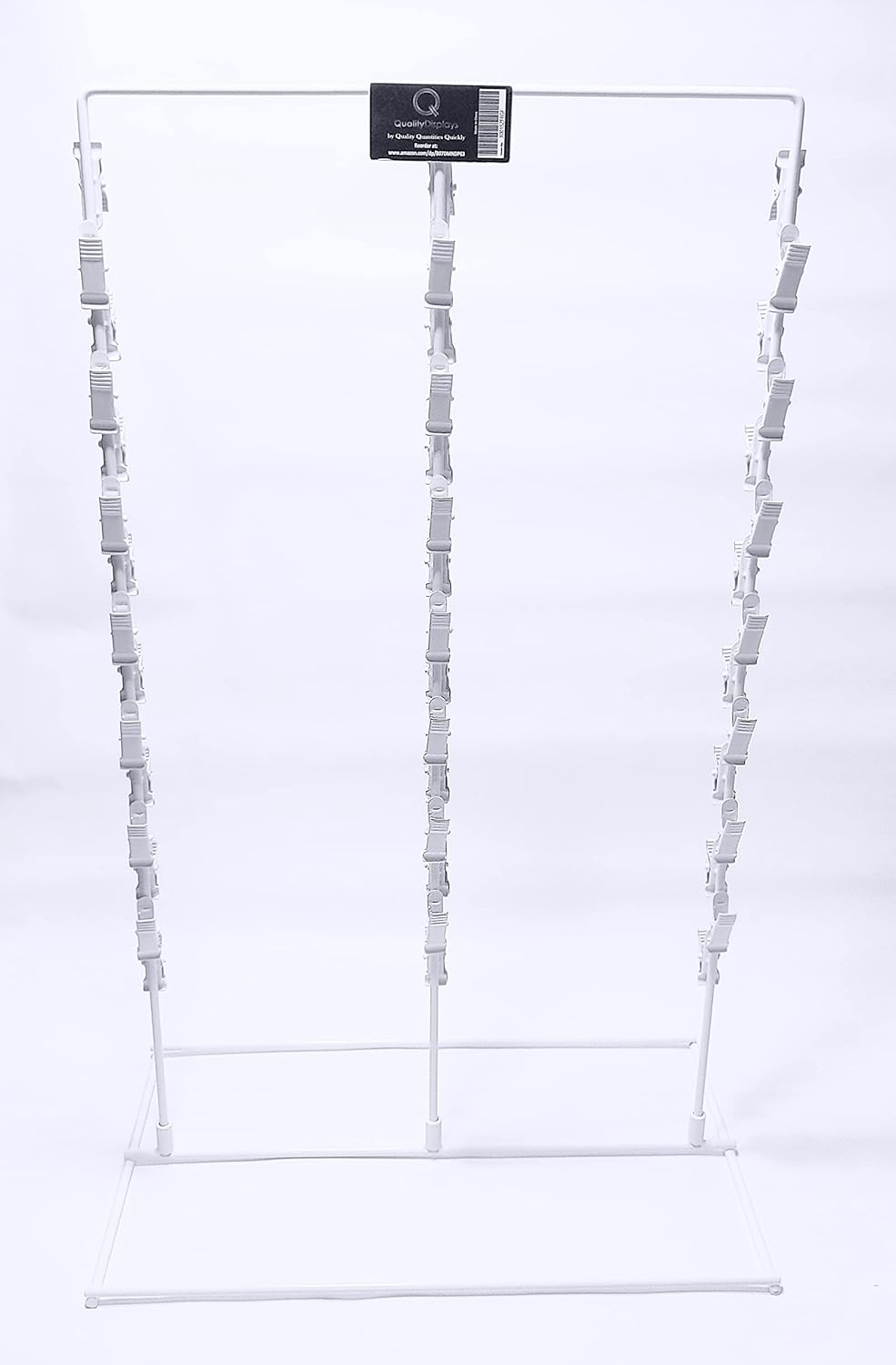 Large Standing Counter Display Rack with 45 Clips for Chips