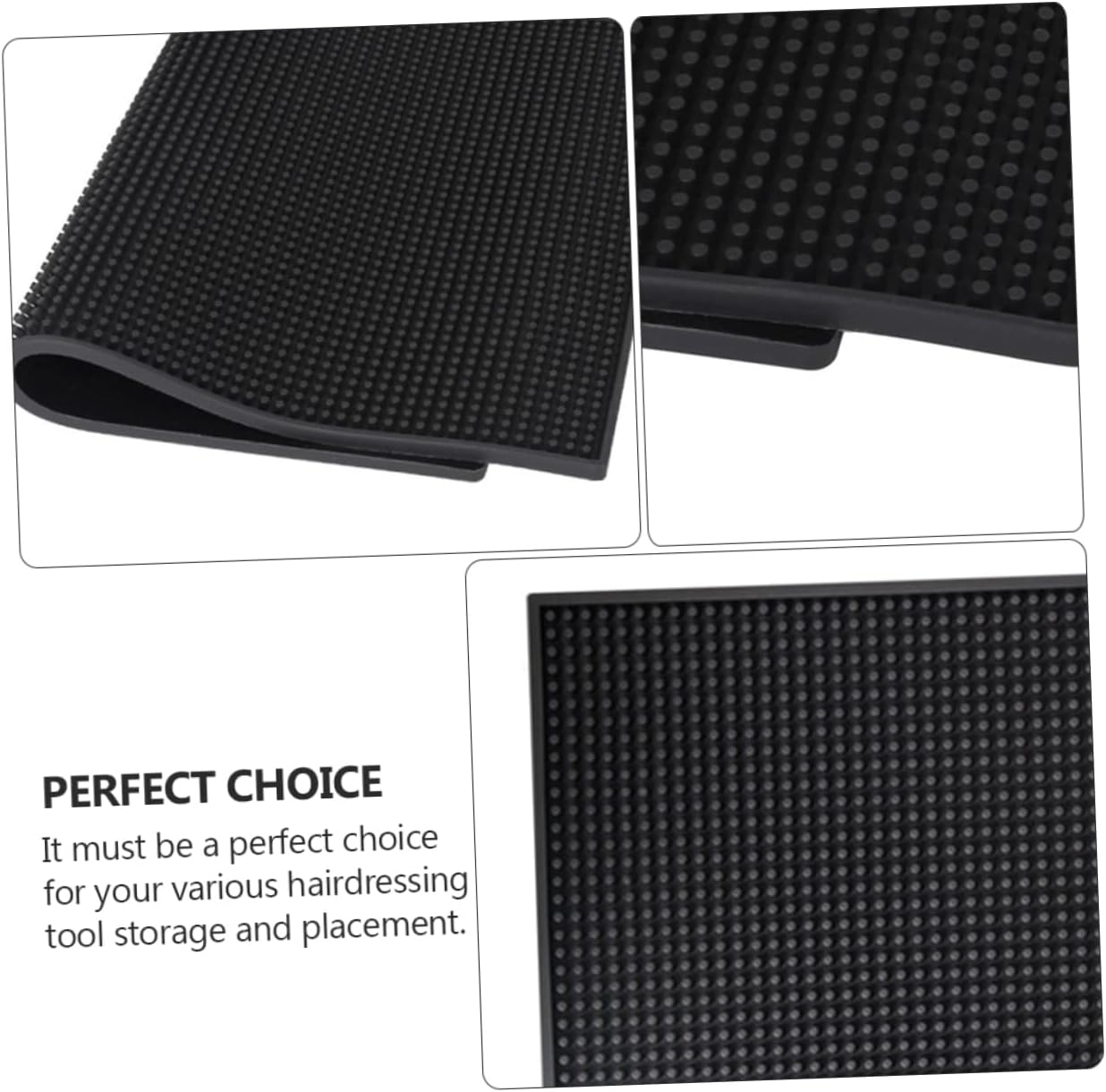 CALLARON 1pc -Skid Barber Table Mat for Hair Clippers Hairdressing Tools Storage Pad Pu Material Salon Cushion for Organized Haircut