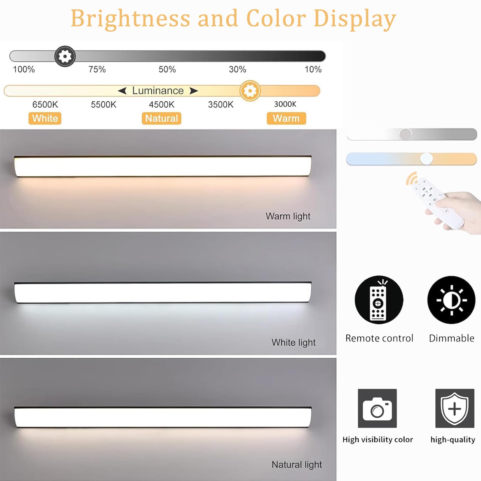 LED Modern Außenwandleuchte IP65 Wasserdicht Dimmbare 3000K-6500K Wandleuchten mit Fernbedienung Innen/Aussen Acryl Gärten Wandbeleuchtung für Garage Treppe Villa Terrasse (Schwarz,150cm)
