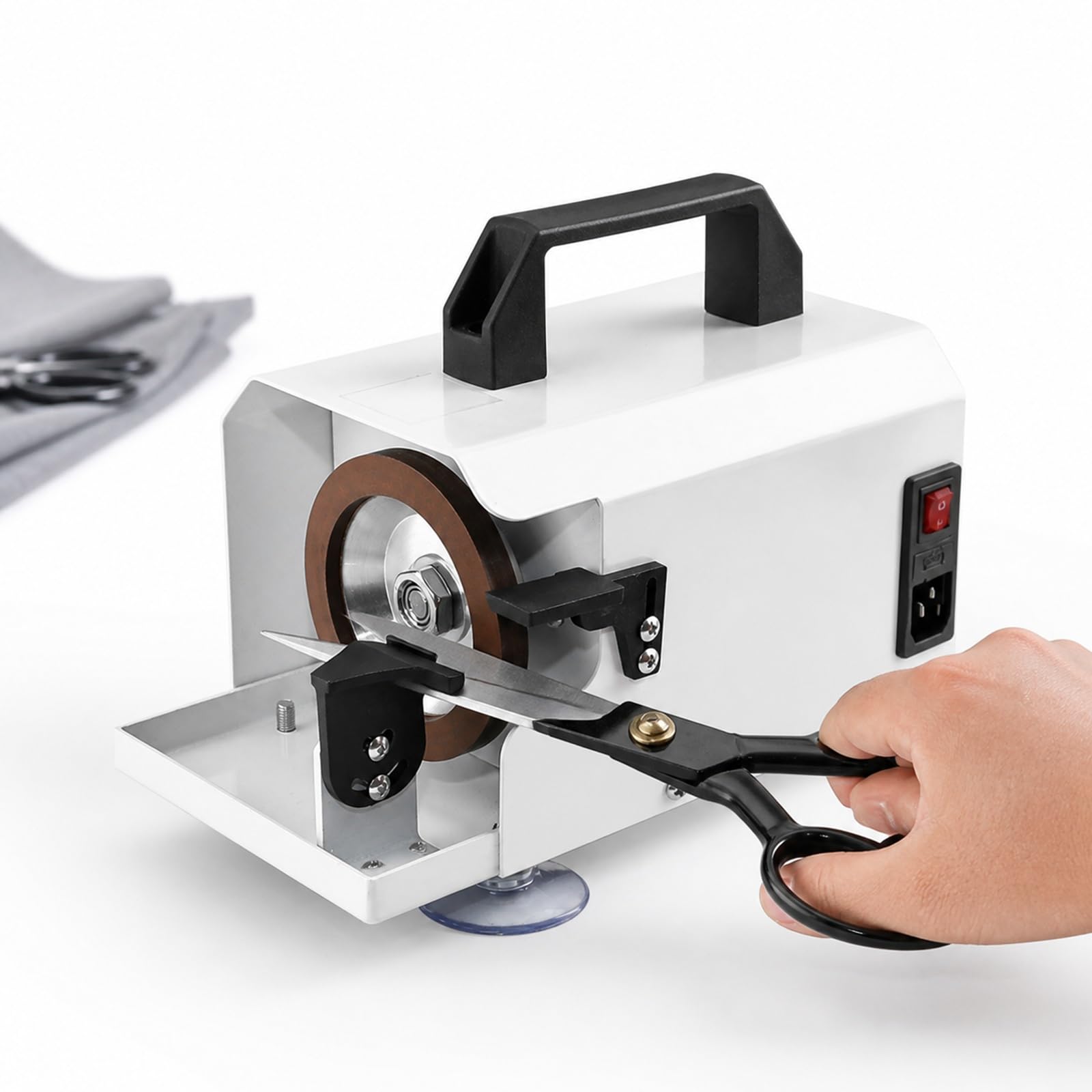 Affilacoltelli elettrico professionale, larghezza massima 50 mm