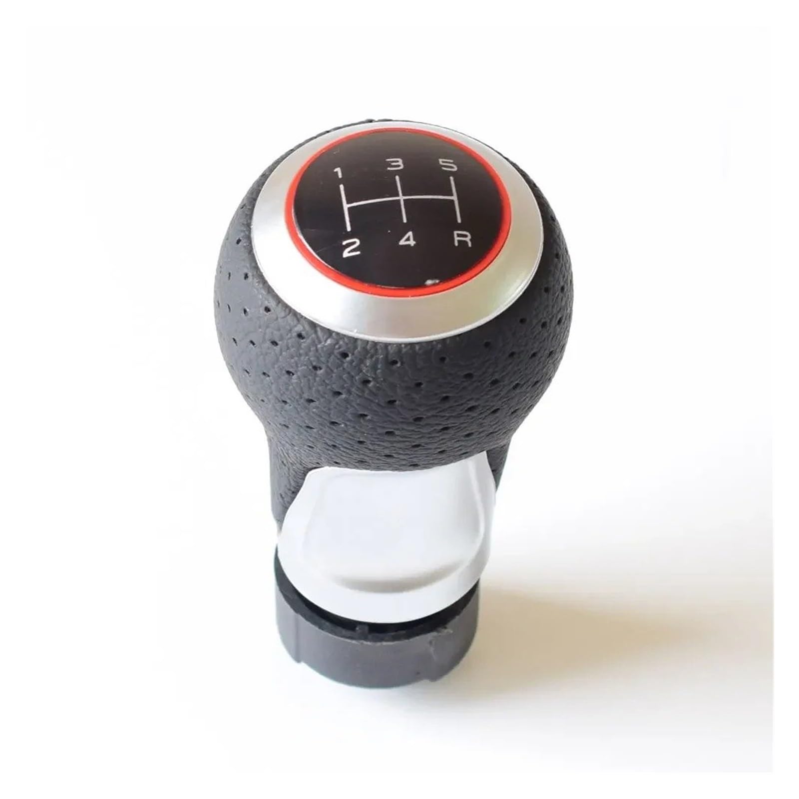 Vbbrswaad Gear Knob 12mm 5/6 Speeds Car Gear Shift Knob for A4 B6 B7 B8 for A6 S4 8K for A5 8T for Q5 8R S(Red 5RSpeed)