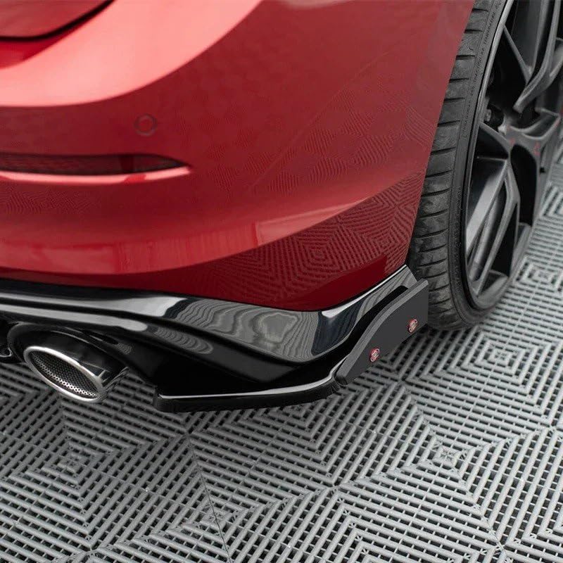 Difusor de parachoques trasero estilo Mk8 GTI con divisores V.2 de alta resistencia 4