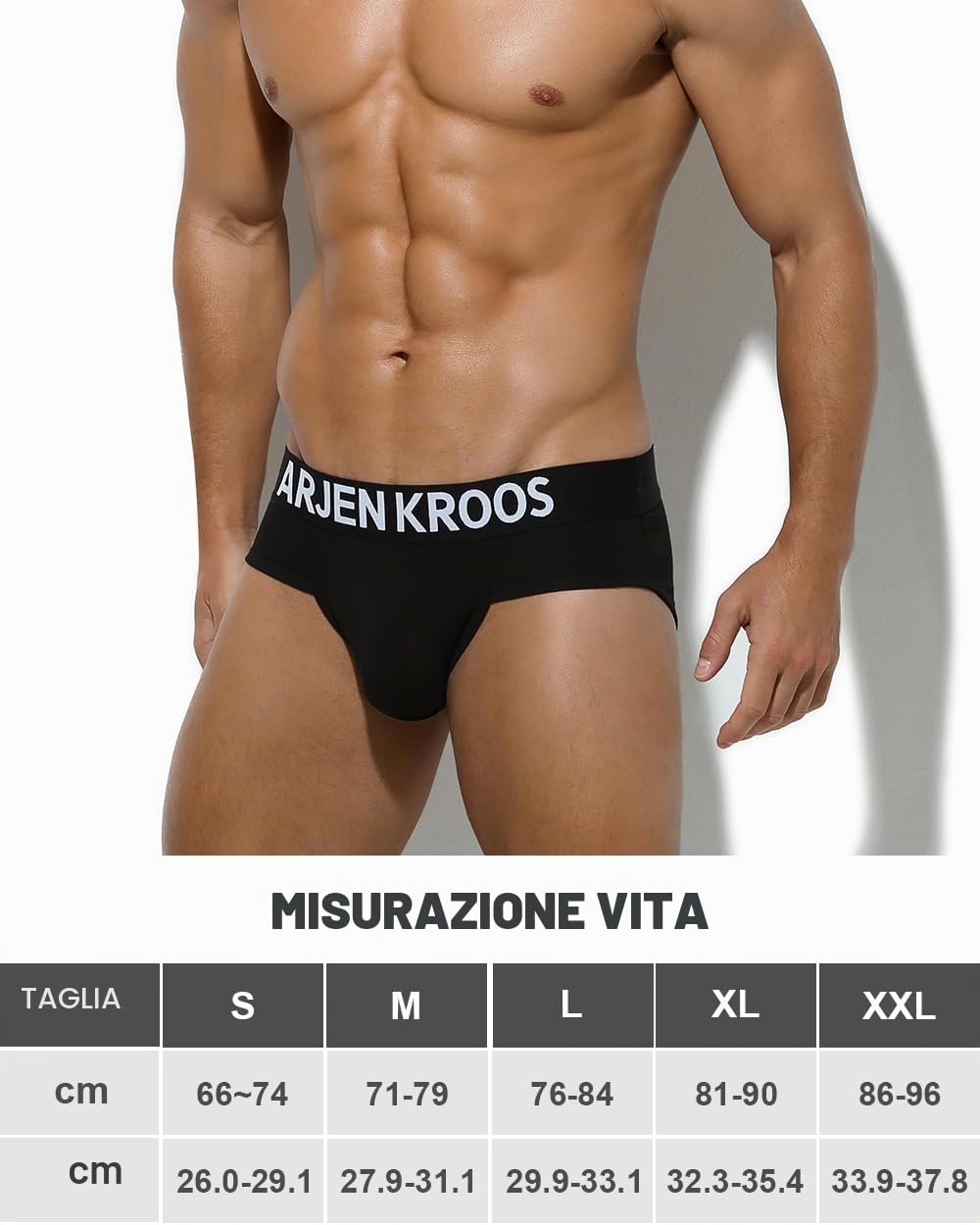 Casey Kevin Slip Uomo Cotone, Mutande Uomo Slip Briefs, Comodo portivo Intimo Elasticizzato Solid Basic Underwear Pacco da 6