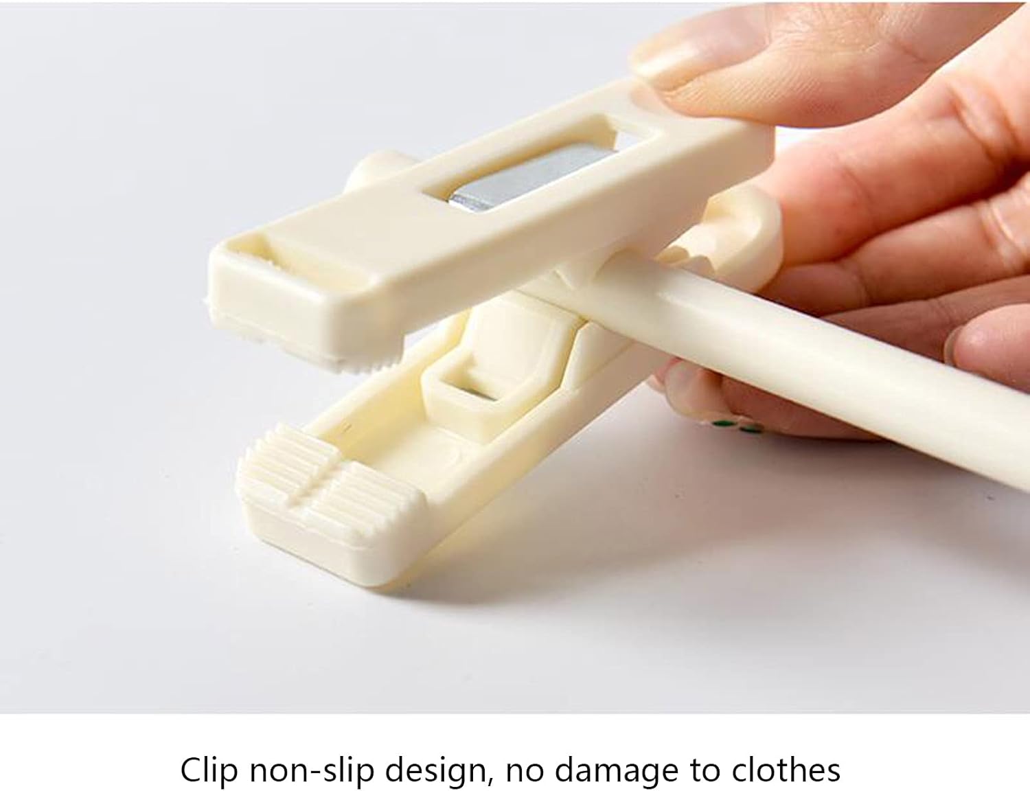 八番屋 / ズボンハンガー 6連 2本組 スラックスハンガー ズボン ハンガー ステンレス鋼 パンツ ハンガー 収納 省スペース すべらない 多機能  滑り止め 跡がつかない 皺防止 跡がつかない クロゼット収納 衣類収納 スペースを節約するズボンの棚 プラスチック製パンツスカートハンガー 調節可能なクリップ 省スペース クローゼット用 マルチカラーパッ