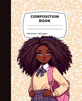Inspirational Composition Notebook for Women and Girls Stand Tall