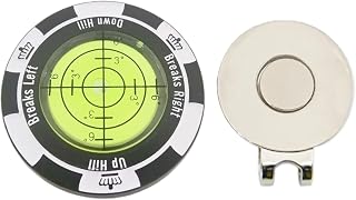 High Precision Golf Ball Marker – Level Putter Reader Training Aid | Integrated Score Counting Function | Magnetic Hat Clip Marker | Green Reading Tool for Professional and Beginner Golf Use
