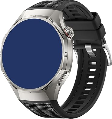 Strap Compatible with Huawei Watch GT5 GT6 Pro 46mm, Silicone Nylon Watch Band for Men Women