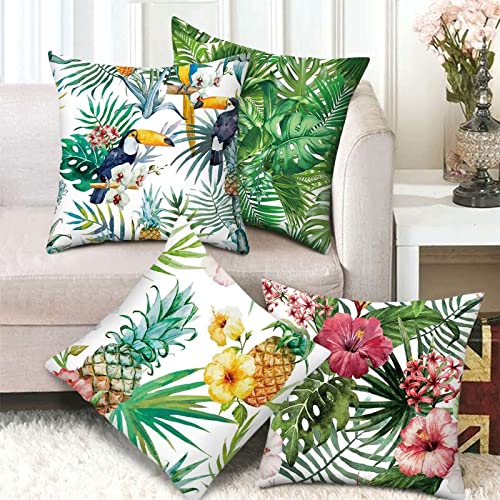 Set di 4 federe per cuscino, 40 x 40 cm, colore