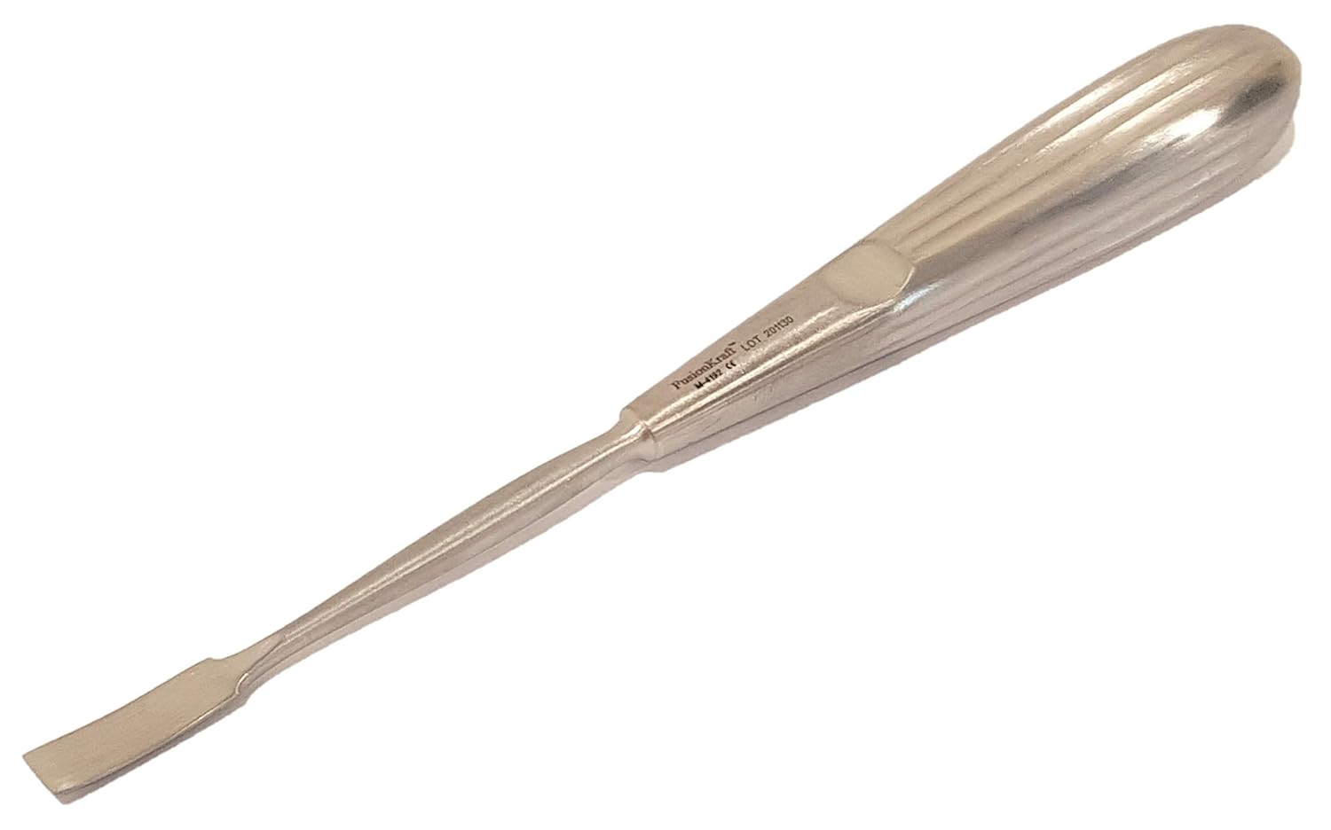 FusionKraft Lempert Periosteal Elevator, Slight Curved, 6mm Flat Tip, 8
