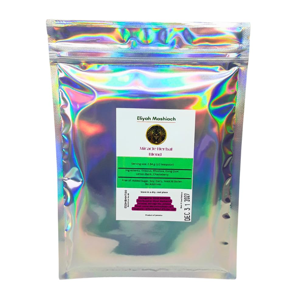 Eliyah Mashiach HTT Herbal Tea Powder, 2.1 oz, Hot or Cold Brew, Natural Ingredients
