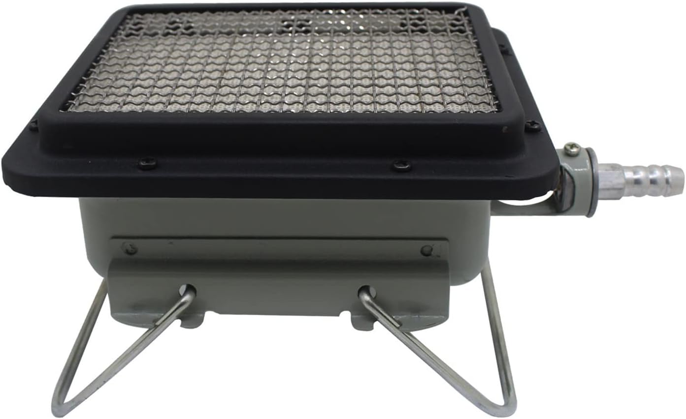 Amazon.co.jp ストーブキャンプグリルバーベキューガスバーベキューバーナー携帯用キャンピングカーヒーターグリル赤外線セラミックガス