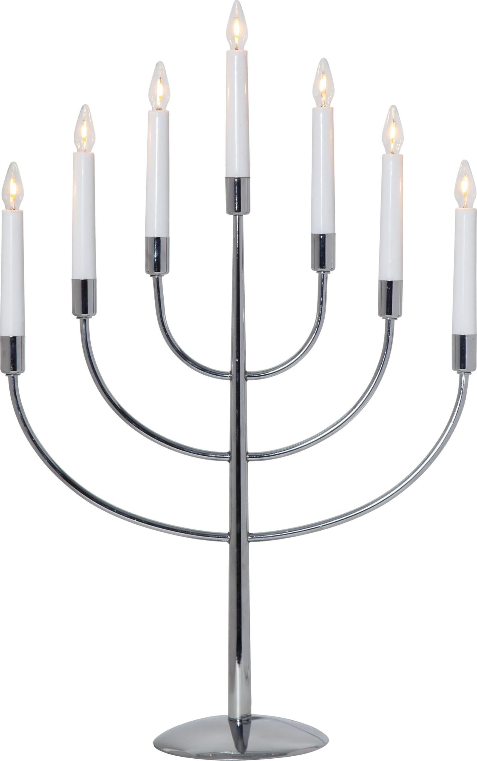 Star Trading 102-55 LED-Fensterleuchter Titus 7-flammig, Farbe: chrom,Material: Metall, ca. 59x38 cm,Vierfarb-Karton