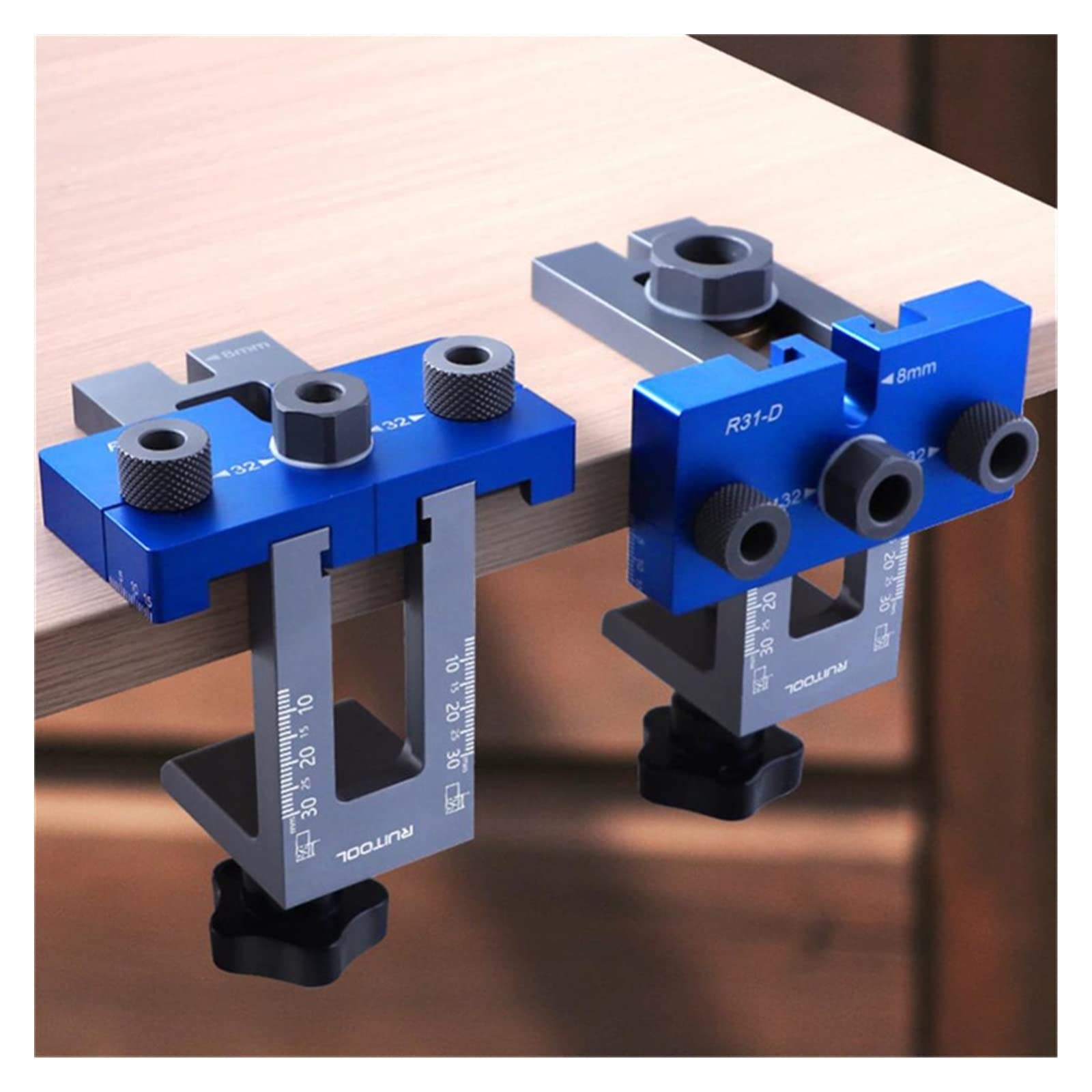 3w1 wiertło do otworów w drewnie pozycjoner przewodnik lokalizator Jig stolarka zestaw do organizacji 6-15mm wiertła Adjustabl stolarstwo narzędzie do majsterkowania(Set A)