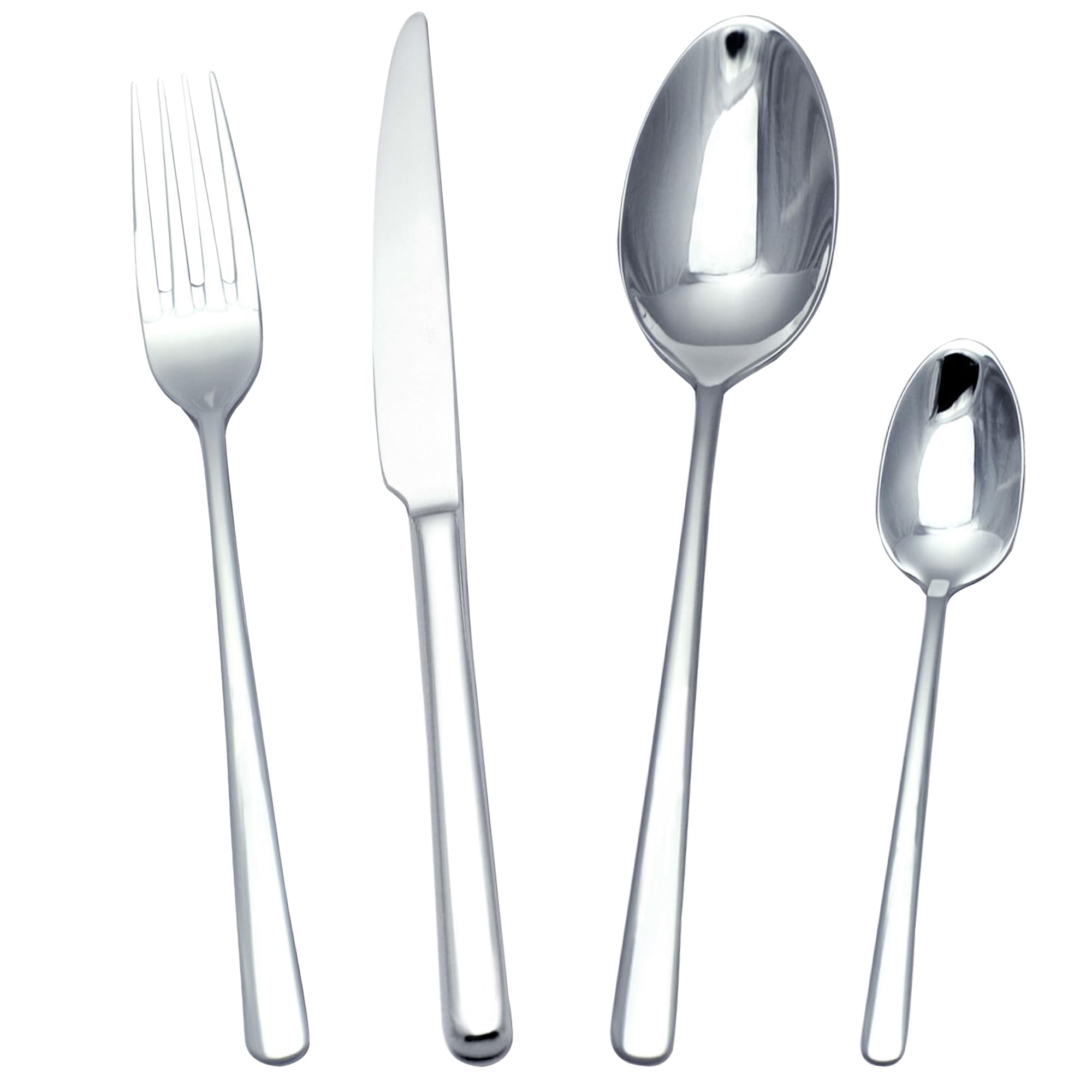 KARL HAUSMANN Besteck Set für 6 Personen - 24-Teilig - Essbesteck Spülmaschinenfest Rostfrei - Besteckset aus Edelstahl 18/10 - Cutlery Set 6 People - Silverware Set - Bestecksets - Camping Besteck