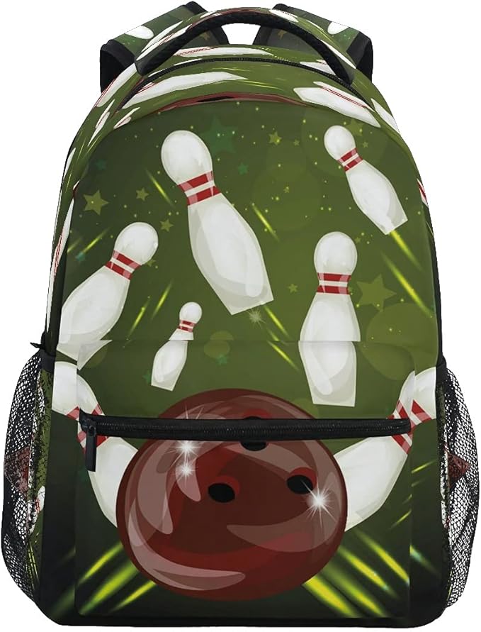 School Backpack Bowling Ball Teens Girls Boys Schoolbag Travel Bag