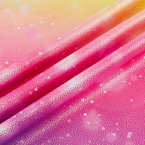 Image of EQSJIU Gymnastics Leotards for Girls Kids Rainbow Mosaic Mermaid Butterfly Stars Leopard Galaxy Tie Dye Cosmos Leopard