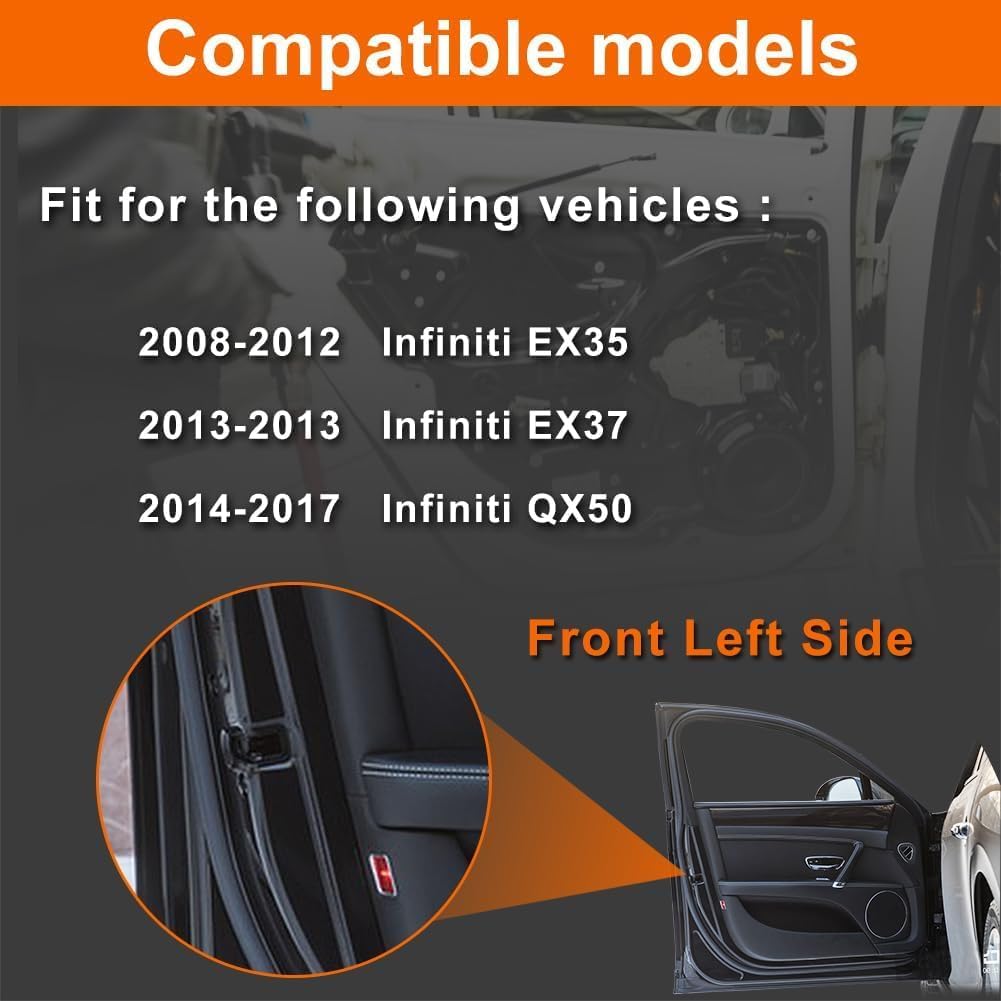 Door Lock Actuator Compatible with 2008-2012 EX35, 2014-2017 QX50 Front Left Driver Side