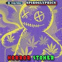 Horror Stoner Spiroglyphics: Mystery One Color Coloring Book Hidden Art Spooky Scary Characters Weed Fun Trippy for Adults Relaxation B0D8TK2PDF Book Cover