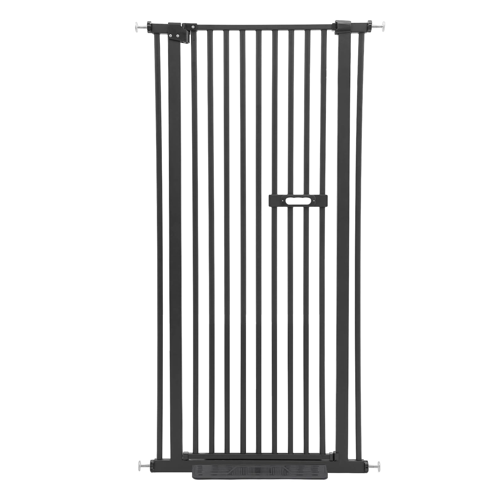 Griglia di protezione per scale, 150 cm, per animali domestici, gatti, cancello di sicurezza, altezza 149,86 cm, in acciaio al carbonio, 76,2-85,09 cm