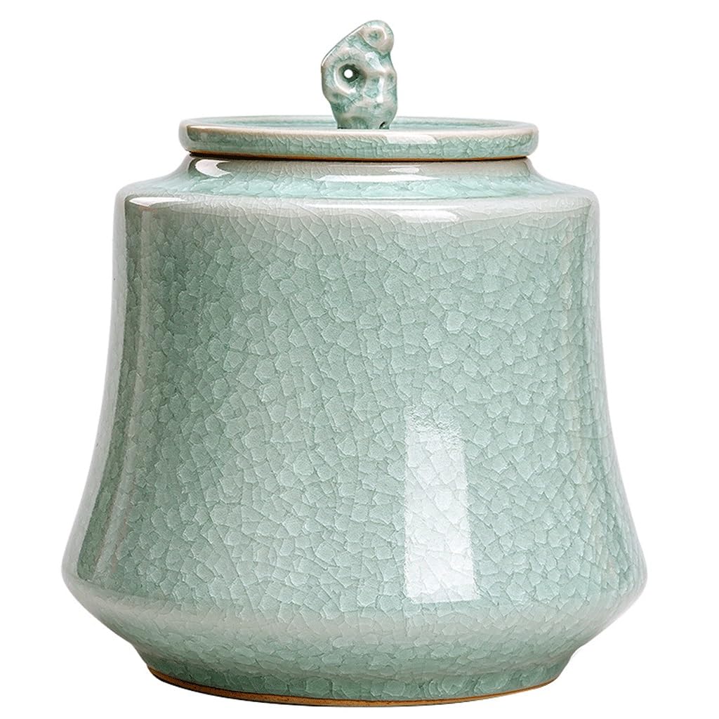 Puszka na herbatę Ceramiczne puszki na herbatę Puszki do przechowywania w gospodte Czarna herbata Zielona herbata Puszki na herbatę Puszki do przechowywania przekąsek Pojemnik na herbatę (A)