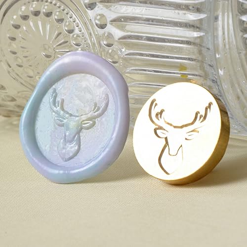 Miniatura 5 de Sellos de cera de sellado de patrones de animales, sellos de cobre y empuñadura de madera, kit de sellos de cera para sobres de tarjetas, embalaje