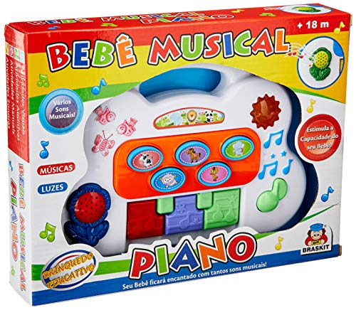 Braskit Bebê Musical Piano Branco