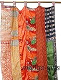 Mango Gifts India Old Sari Multicolor Curtain Door Drape