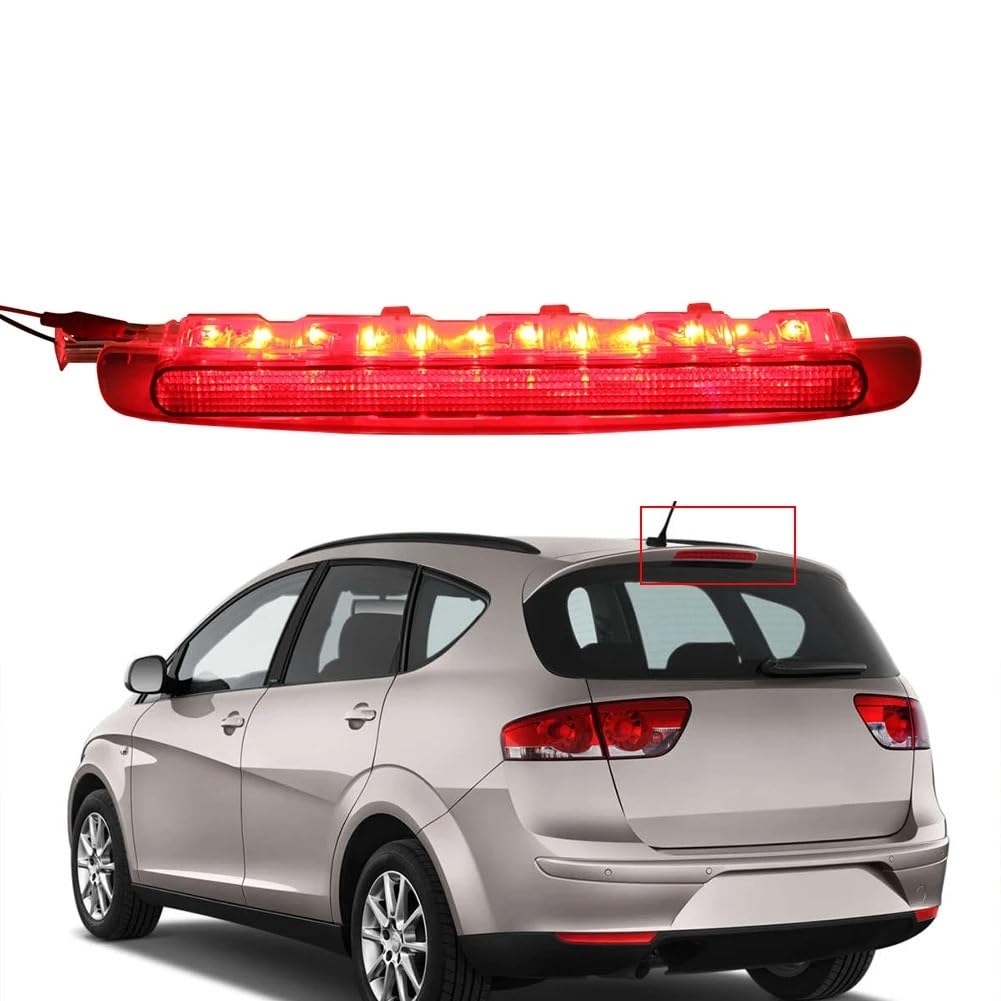 Piloto Trasero Auto Luz de Freno Alto Coche para Seat para Altea para Freetrack para XL lámparas LED Nivel Luces traseras Tercera Parada
