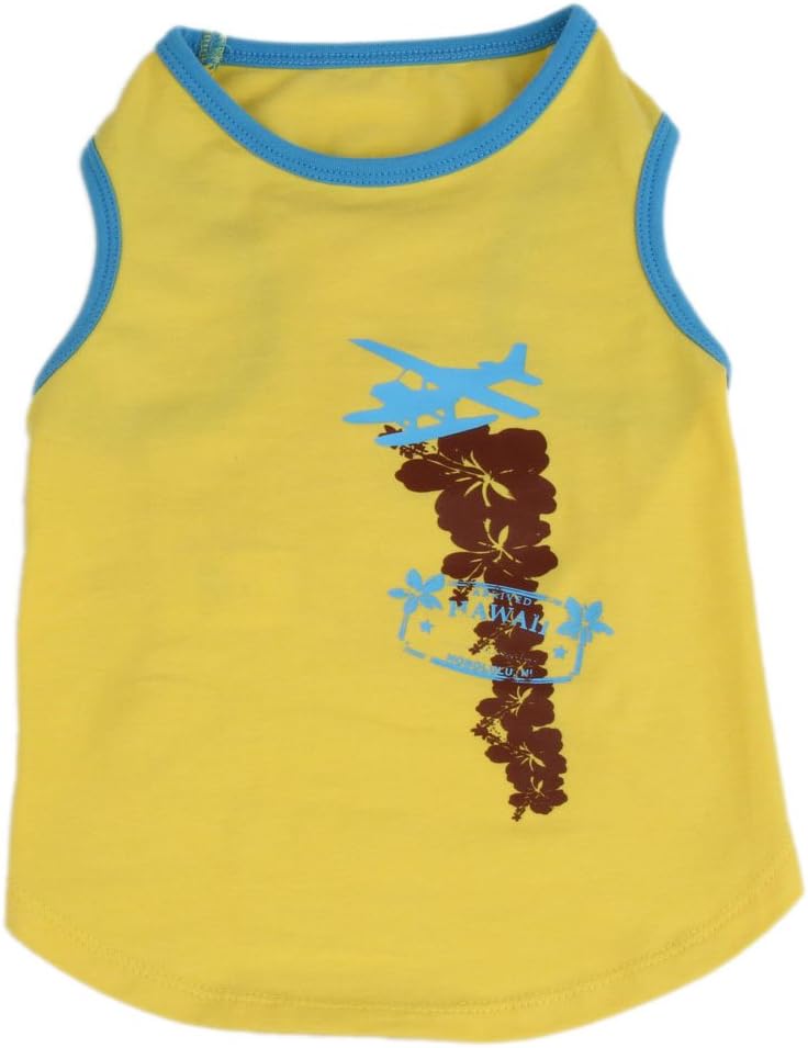 Hawaii Plane Dog Vest, Large, Yellow