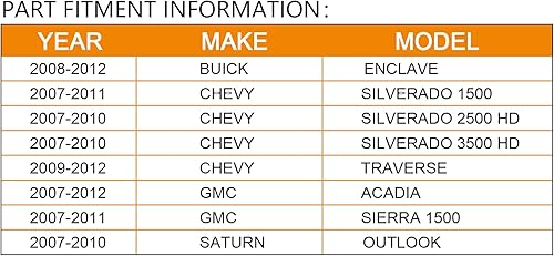 Miniatura 2 de BRTEC 700236 Conjunto de motor de ventilador HVAC para Chevy Silverado 15002500 HD2500 HD, 09-12 Traverse para GMC 07-11 Sierra 1500 para Buick