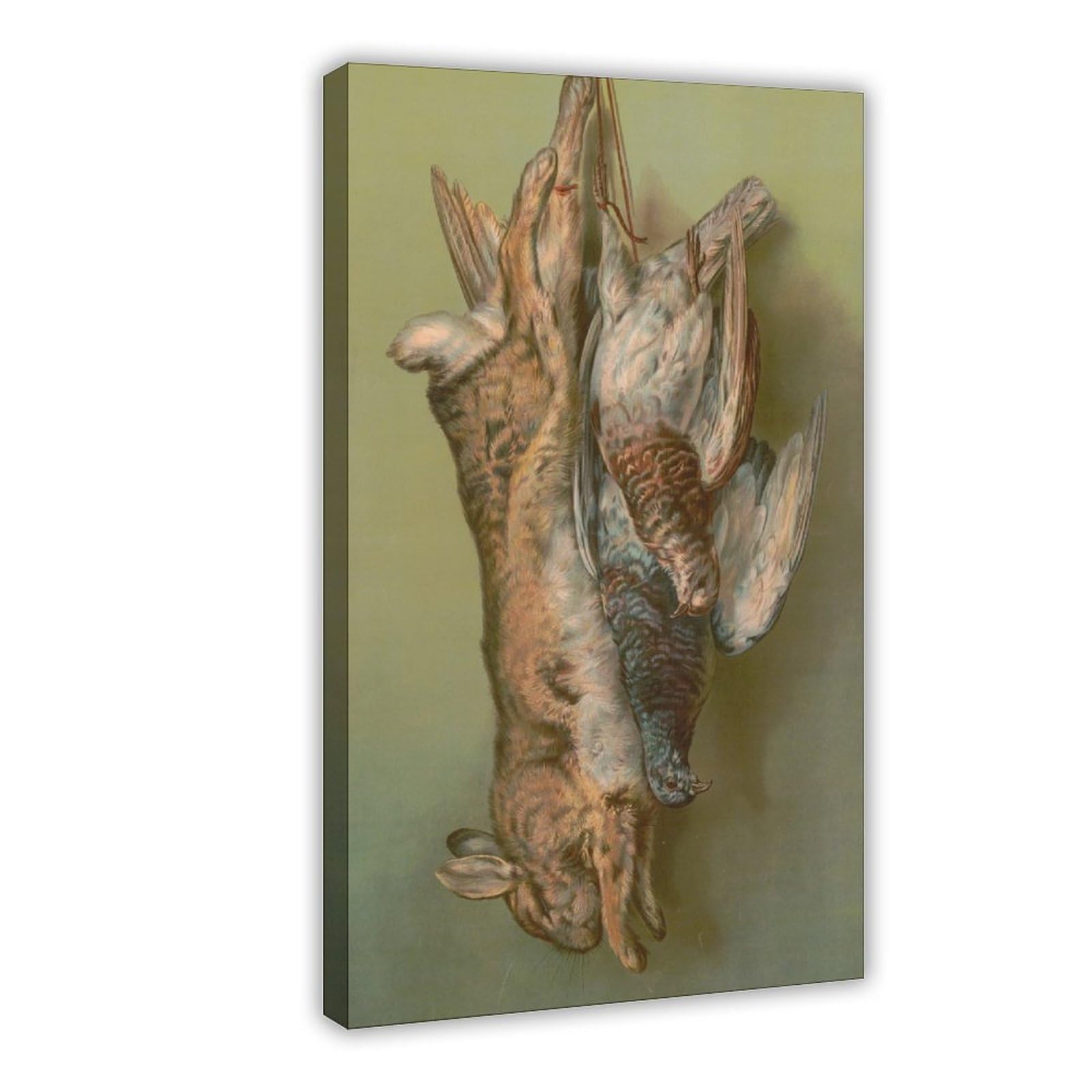JFECTH Rabbit & Pigeon Canvas Poster for Living Room Decor Gift