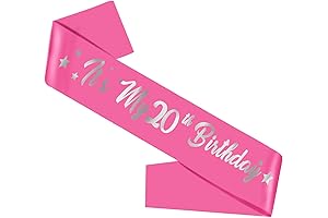 It's My 20th Birthday Sash, Embellish Your Milestone Celebration with Style