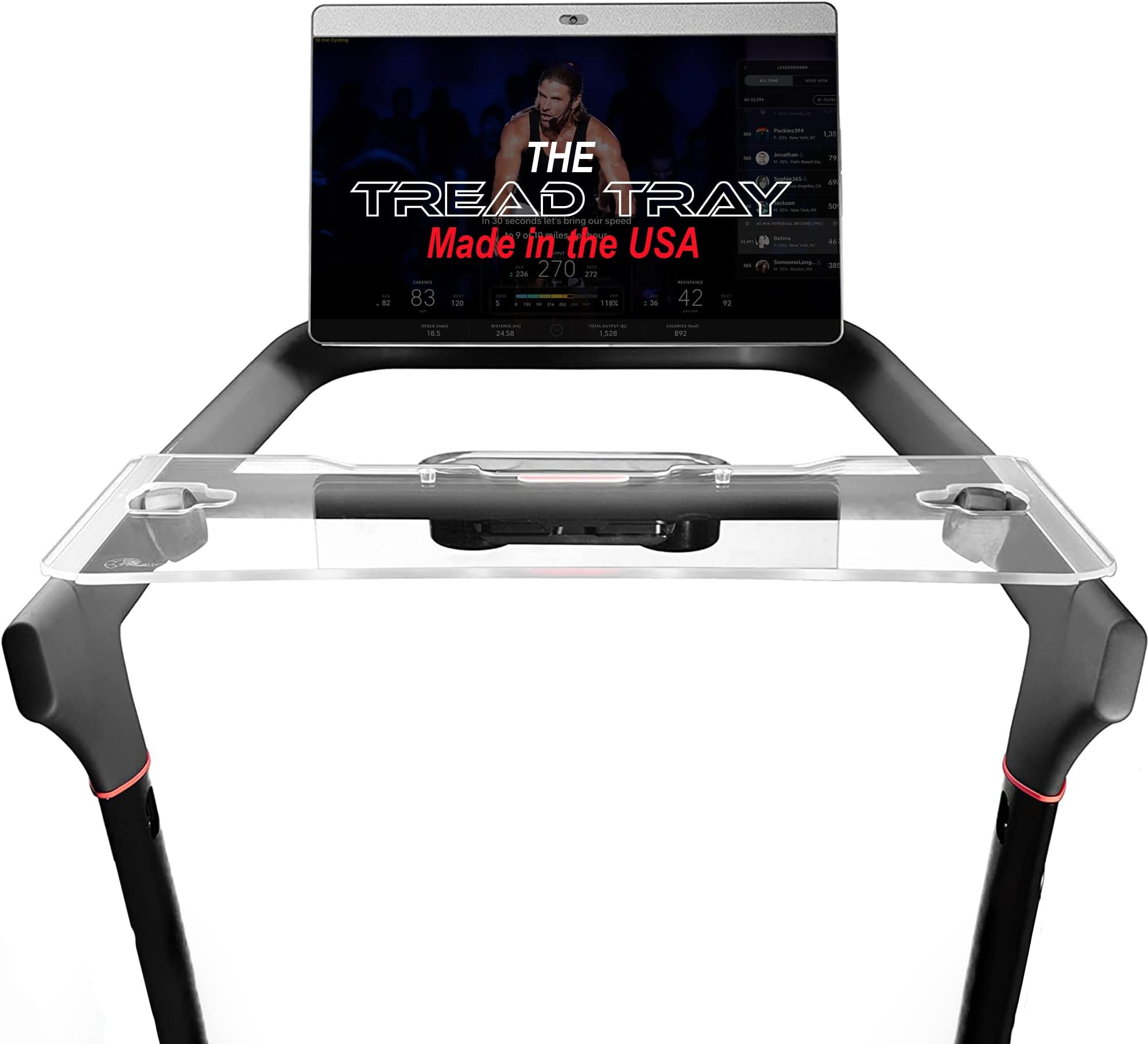 Treadmill Tray Compatible With The New Peloton Tread - Walking Tray - View #3
