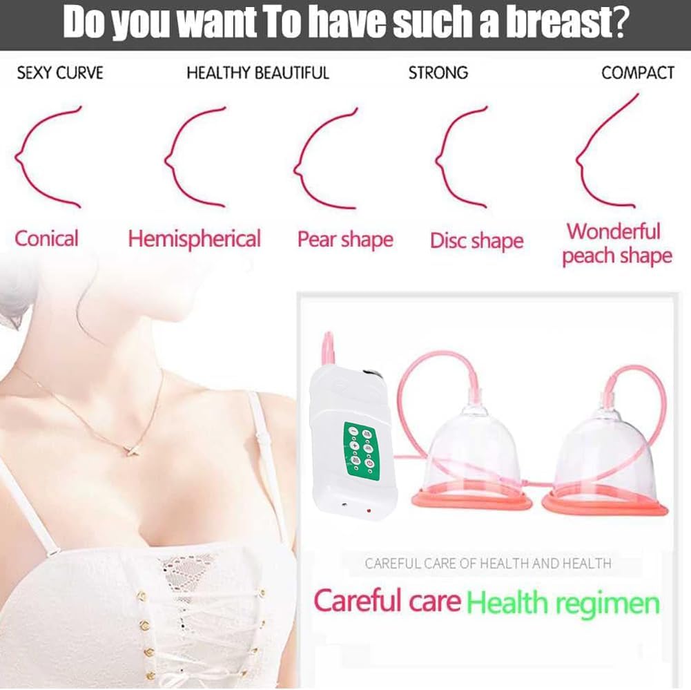 TsoLay Machine Breasts, Chest Beauty Enlargement Machine with 2 Modes and 3 Level of Strength Adjustable, Promote Breast Growth Sutible for Flat Breasts, Sagging Breasts - Image 4