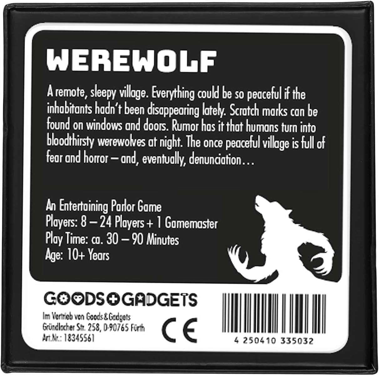 Original Werewolf Card Game DELUXE Party Game with Expansion - Werewolves  Role Playing Game Classic - 45 Card Edition with 30 different characters!  ENGLISH VERSION : Amazon.co.uk: Toys & Games