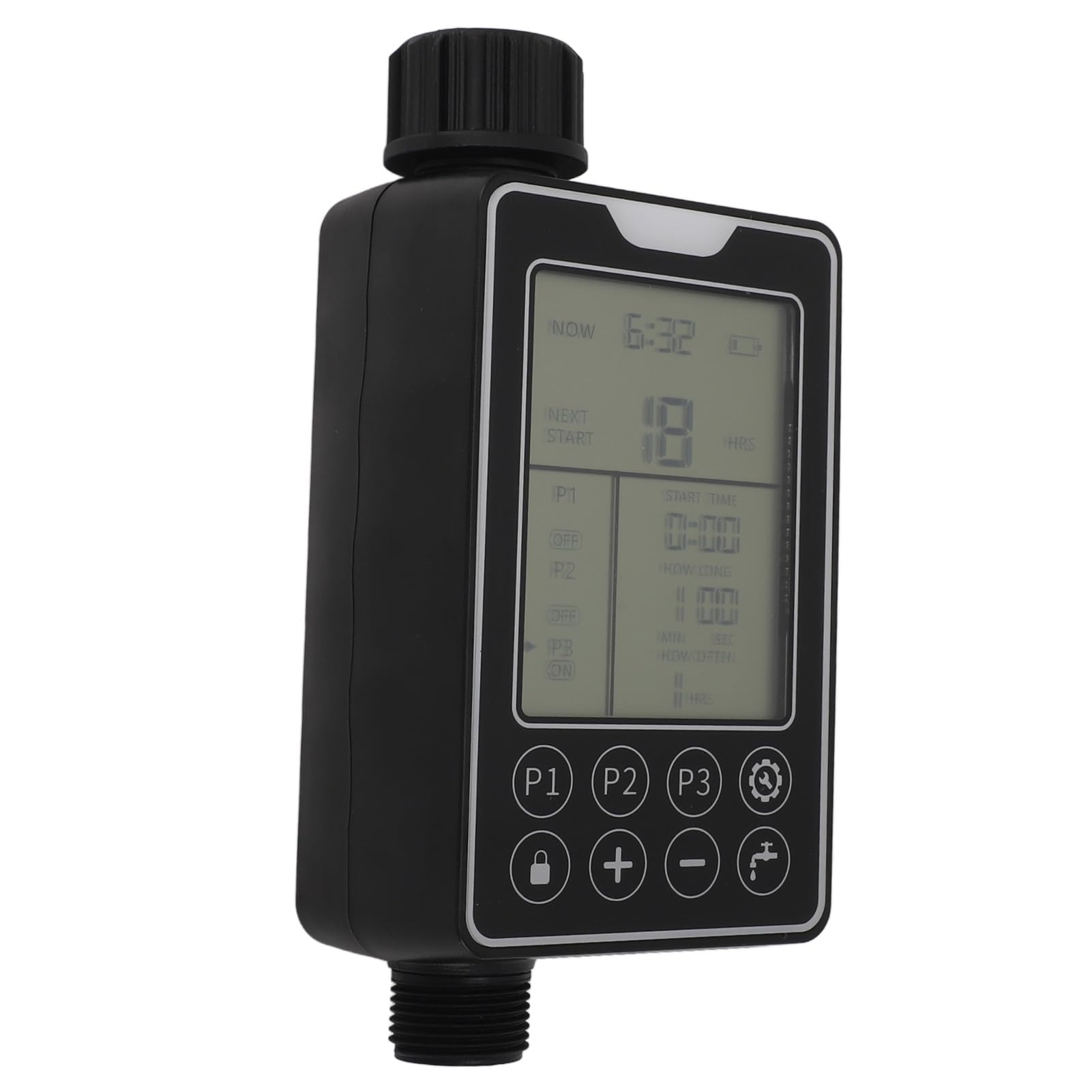 Timer irrigatore Timer Acqua per Esterni Touch Screen Intelligente di irrigazione Impermeabile 1 Presa per Prato da Giardino