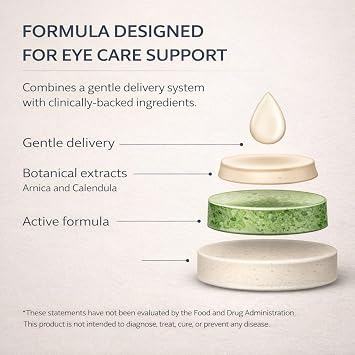 brazmedics brazzoMD Stye Relief Formula with Arnica & Calendula 1 fl oz | Formula with arnica and calendula to soothe irritated eyelids and support comfortable daily eyelid care.