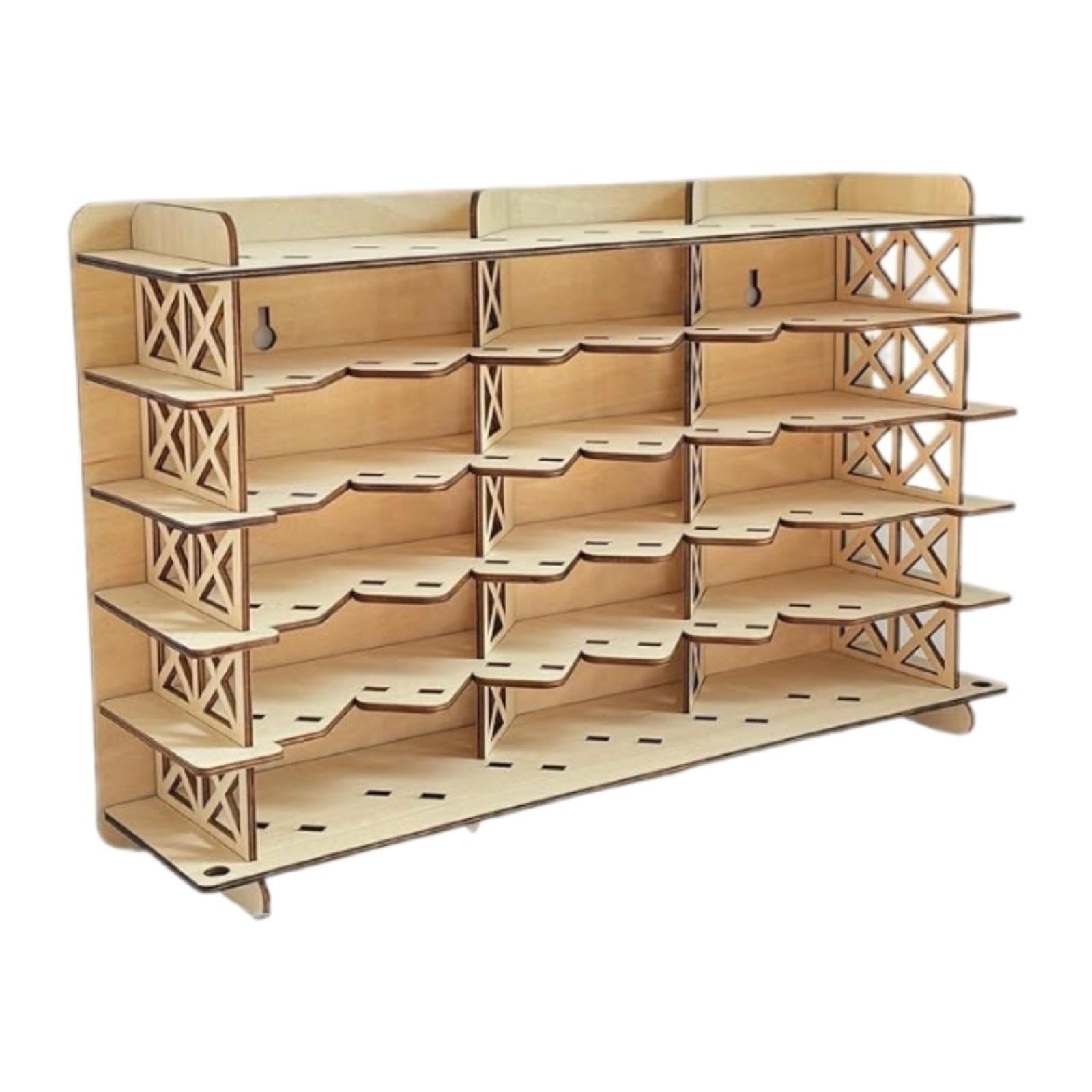 Vetrina Da Parete in Legno per Miniature: Supporto Versatile per Esporre Giocattoli.
