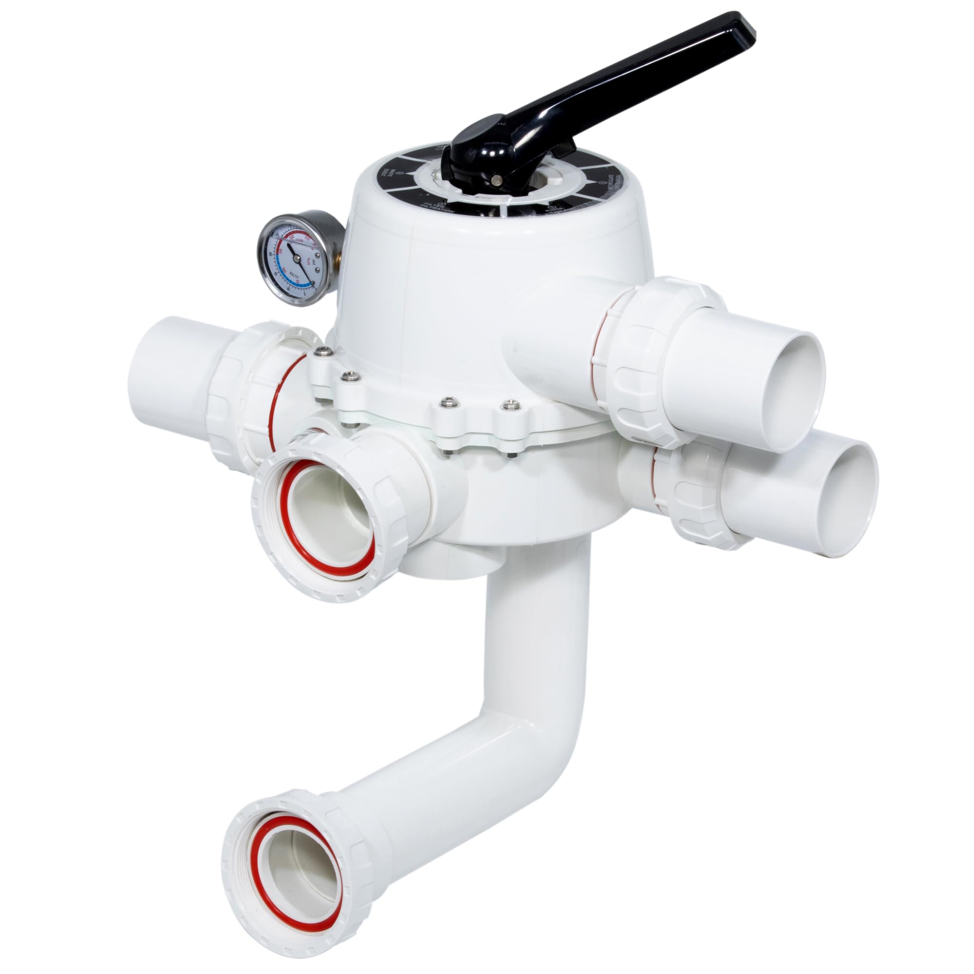 POOLTOOL Swimming Pool Multi Port Valve 2 inch Side Mount MultiPort Valve with Handle Replacement for Swimming Pool Sand Filter Water Filter System Machine, ABS material-picture-10