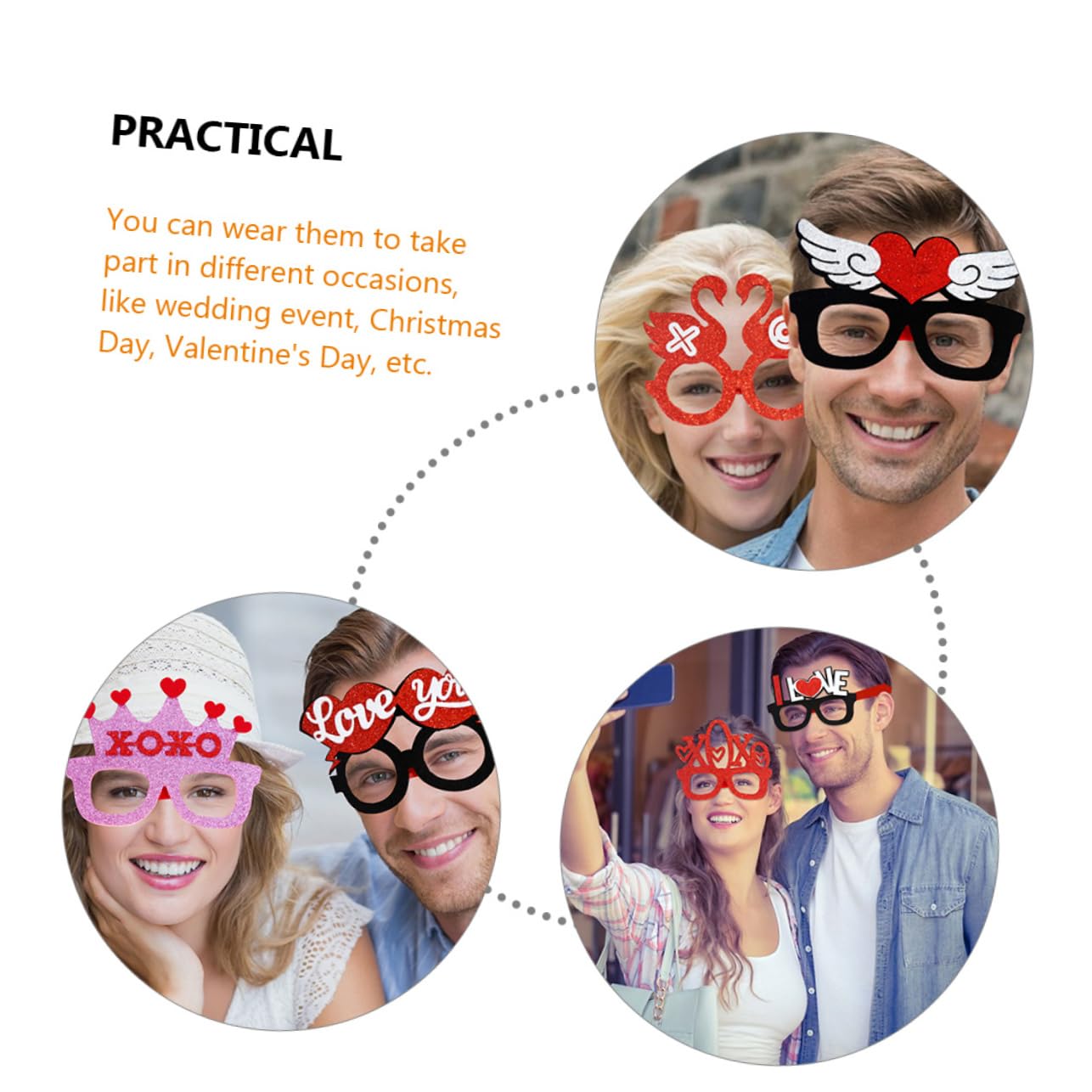 Alipis 18stücke Teiliges Set Valentinstag Herzbrillen Lustige Partybrillen Als Fotorequisiten Für Hochzeiten Und Besondere Anlässe Für Romantische Und Kreative Posen
